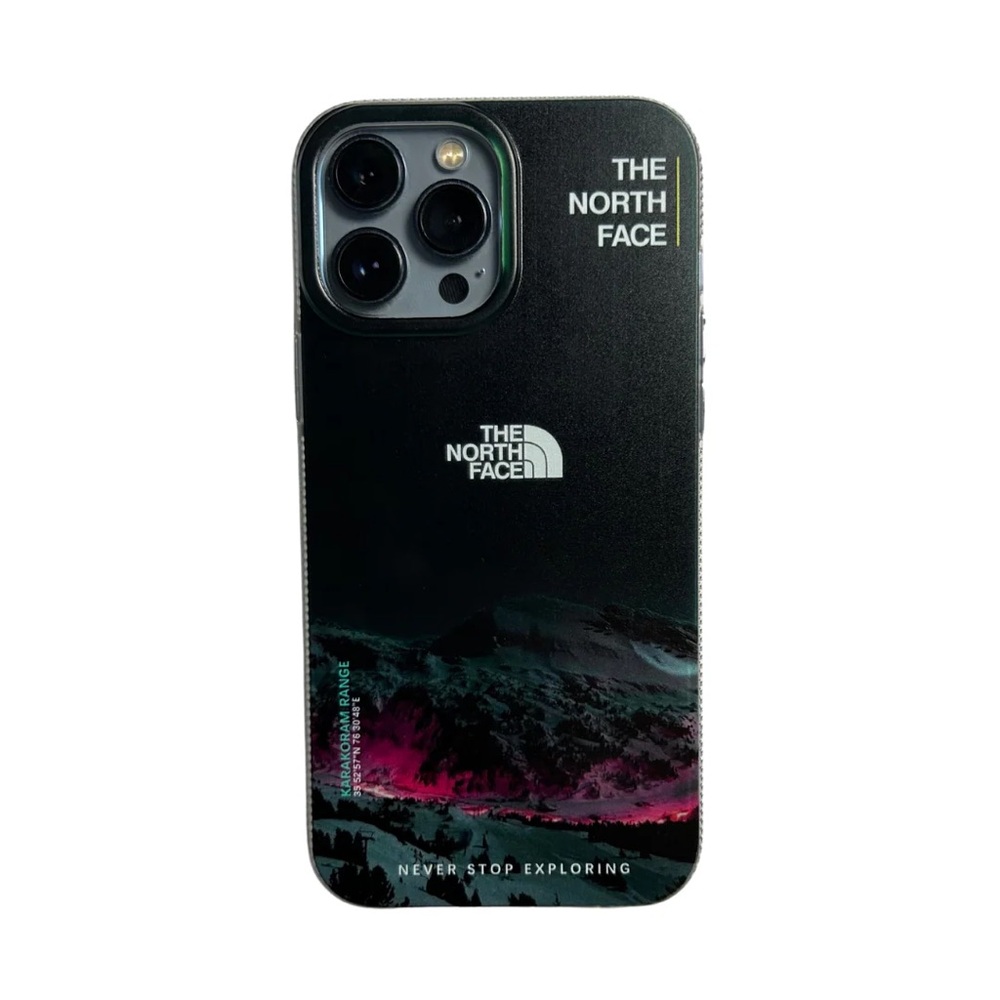 The North Face iPhone 13 Pro Case - Black and Pink